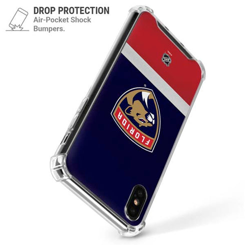 NHL Florida Panthers Alternate Jersey iPhone XS Max Clear Case